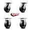 Service Caster 6 Inch Glass Filled Nylon Caster Set with Roller Bearings 2 Swivel 2 Rigid SCC SCC-35S620-GFNR-2-R-2 - alternate 2